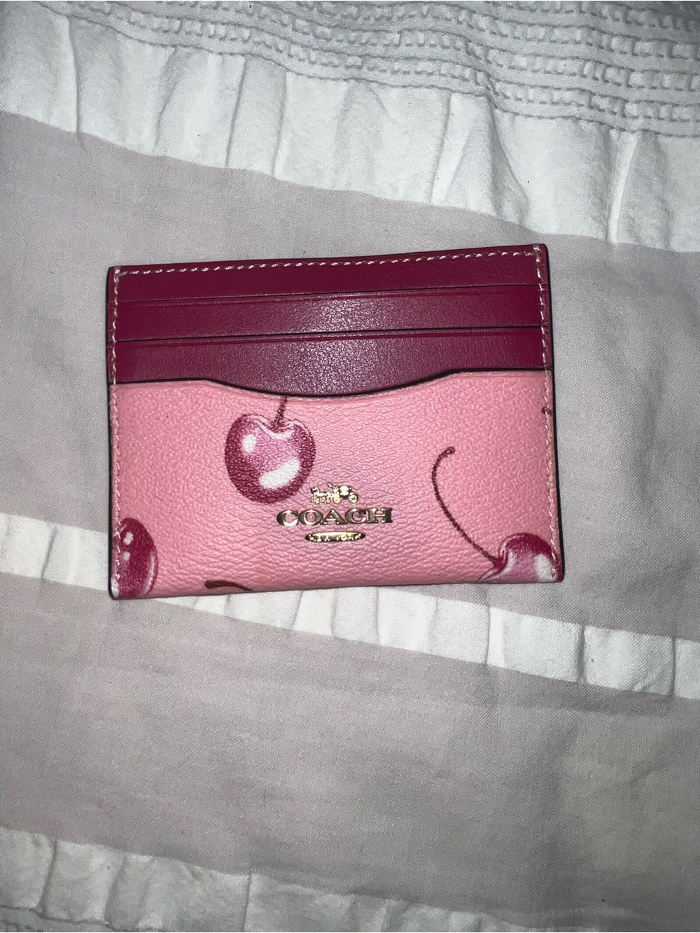 Coach Cherry Card Case